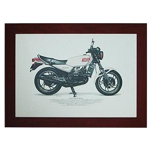 Y’S GEAR(YAMAHA) ワイズギア 1980 YAMAHA RZ250 A3額装 その他グ...