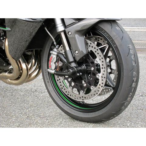 A-TECH エーテック フロントフォークスライダー カラー：ホワイト ニンジャ H2 H2R KA...