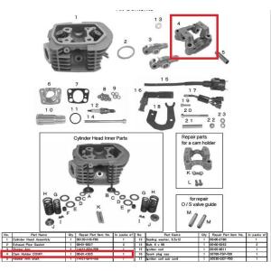 SP武川 SPタケガワ 【補修用パーツ】カムホルダー COMP. エイプ100 エイプ100 タイプD HONDA ホンダ HONDA ホンダ