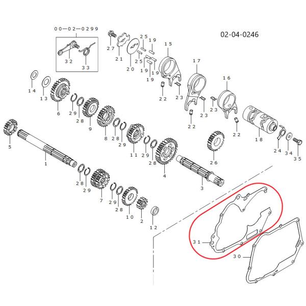 SP武川 SPタケガワ 【補修用パーツ】クランクケースガスケット エンジンガスケット エンジンパーツ...