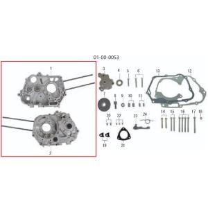 SP武川 SPタケガワ 【補修用パーツ】クランクケースSET L/R /コンプリートEng.148c...