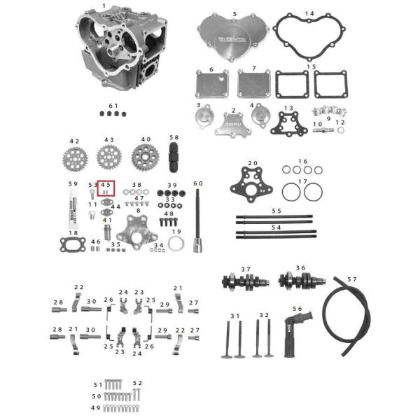 SP武川 SPタケガワ 【補修用パーツ】平行ピン モンキー ゴリラ HONDA ホンダ その他ボアア...