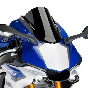 アクリポイント レーシングスクリーン スモーク　YZF-R1 20- YZF-R1(20-25)用 スモークスクリーン＿アクリポイント : モトシップ