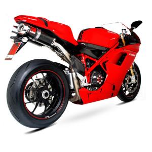 DUCATI 848 1098 1198 LCIPARTS ショートカーボンスリップオンマフラー
