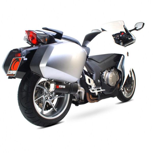 SCORPION ファクトリーオーバル スリップオンマフラー VFR1200 HONDA ホンダ ス...