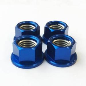 JP MotoMart(DURA-BOLT) JPモトマート(デュラボルト) リコイルフランジナット Φ12mm 入数：4個セット / カラー：レッド