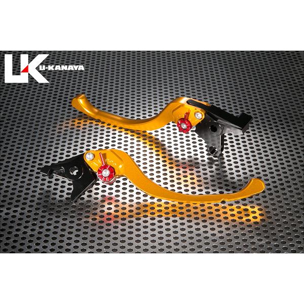 U-KANAYA ユーカナヤ ツーリングタイプ アルミビレットレバーセット レバーカラー：ゴールド ...