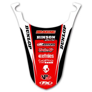 ホンダXR250　リヤフェンダー中古　デカール貼り付け XR250R XR250モタード MD30 ホンダ 純正 タイプ リアフェンダー