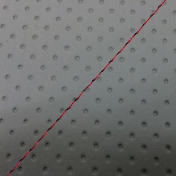 GRONDEMENT グロンドマン 国産シートカバー 張替タイプ カラー：フルエンボスグレー/赤ステ...