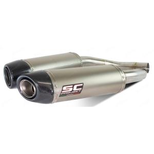 SC-PROJECT SCプロジェクト オーバル ツイン スリップオンサイレンサー サイレンサー材質...