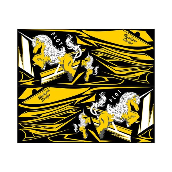 PLOT プロト デカールキット ユニコーンA カラー：ブラック／イエロー YZF-R25 YZF-...