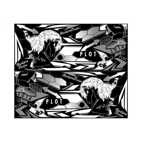 PLOT プロト デカールキット ユニコーン カラー：ブラック Ninja250 [ニンジャ250 ...