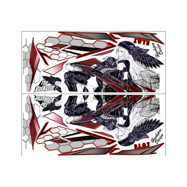 PLOT プロト デカールキット ヴァルキリー カラー：レッド YZF-R25 YZF-R3 YAM...