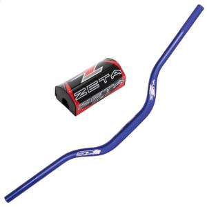 軽量コンパクトハンドルバー 420mm 310g 新品 アルミハンドルバー ブレスバー付 高さ120mm 黒 ブラック / FZ400