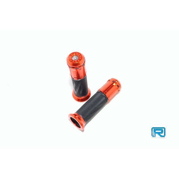 Rin Parts リンパーツ アルミコンビグリップ Ver6 カラー：オレンジ グリップ ハンドル