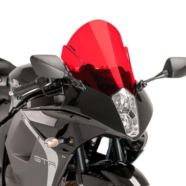Puig プーチ レーシングスクリーン カラー：レッド GT650 HYOSUNG ヒョースン スク...