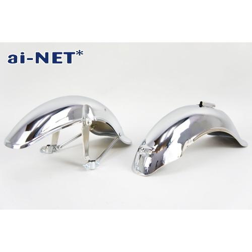 ai-net アイネット 純正リペア用 メッキカブトフェンダー 前後セット シャリー HONDA ホ...