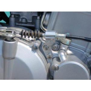 K&amp;T ケイアンドティー クラッチケーブルホルダー カラー：シルバー Ninja250SL KAWA...