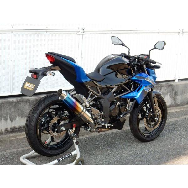 WR’S ダブルアールズ リアエキゾースト スリップオンマフラー サイレンサー：焼き色チタン Z25...