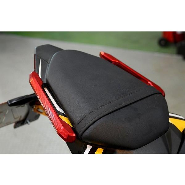 RIDEA リデア アルミ削り出しグラブバー カラー：レッド MT-07 YAMAHA ヤマハ グラ...