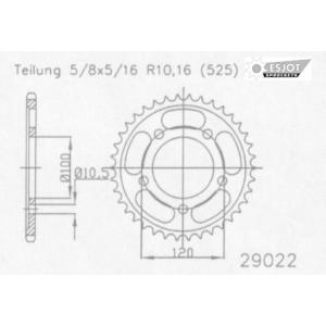 Esjot エスヨット スチール製スプロケット スポーツバージョン 996 ST4 ABS DUCA...