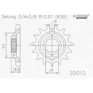 Esjot エスヨット スチール製スプロケット 1000 GPZ RX (ZX1000 A1-A3)...