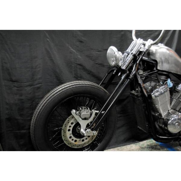 部品屋K&amp;W スプリンガーフォークキット カラー：メッキ スティード400 スティード600 HON...