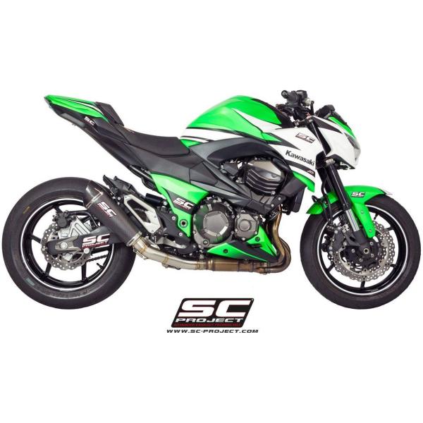 SC-PROJECT SCプロジェクト カーボンコニックスリップオンサイレンサー Z800 KAWA...