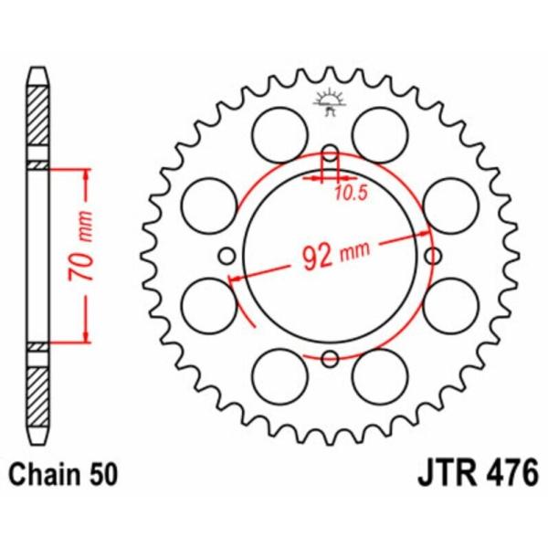 JT SPROCKETS JTスプロケット Steel Standard Rear Sprocket...