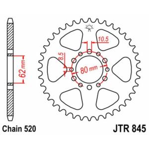 JT SPROCKETS JTスプロケット スチール製リアスプロケット スタンダード 845-520 YZ100 C、D SR250 Spain仕様 YAMAHA ヤマハ 駆動系