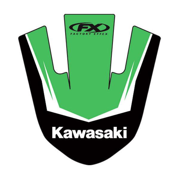 FACTORY EFFEX ファクトリーFX KAWASAKI フロントフェンダーデカール KX25...