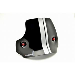 RIDEA リデア ウィンドスクリーン スクリーンボルトカラー：レッド / スクリーン本体：ダークス...