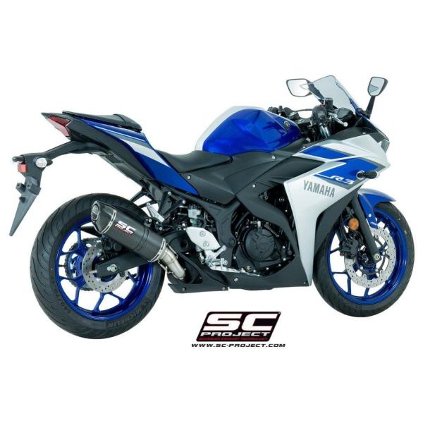 SC-PROJECT SCプロジェクト オーバル スリップオンサイレンサー 本体材質：カーボン YZ...