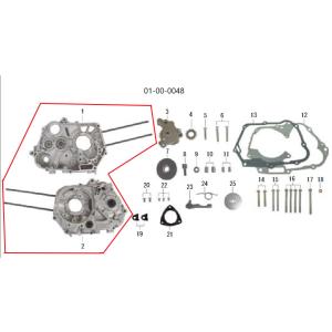 SP武川 SPタケガワ 【補修部品】クランクケース ASSY. クランクケース エンジンパーツ エン...