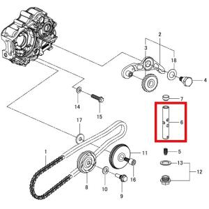 SP武川 SPタケガワ 【補修部品】テンショナープッシュロッドCOMP. プッシュロッド 駆動系