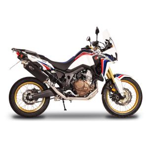 【政府認証】アクラポビッチ スリップオン CRF1000L　アフリカツイン AKRAPOVIC（アクラポビッチ） 送料無料 スリップオン 専用チタン JMCA