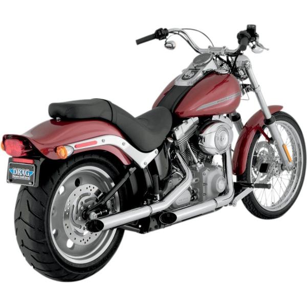 PYTHON パイソン スリップオンマフラー スラッシュ SOFTAIL 2007-16用 【MUF...