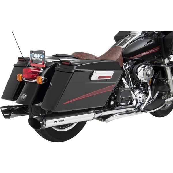 PYTHON パイソン スリップオンマフラー クロームRZR FL 1995-16用【MUFFLER...