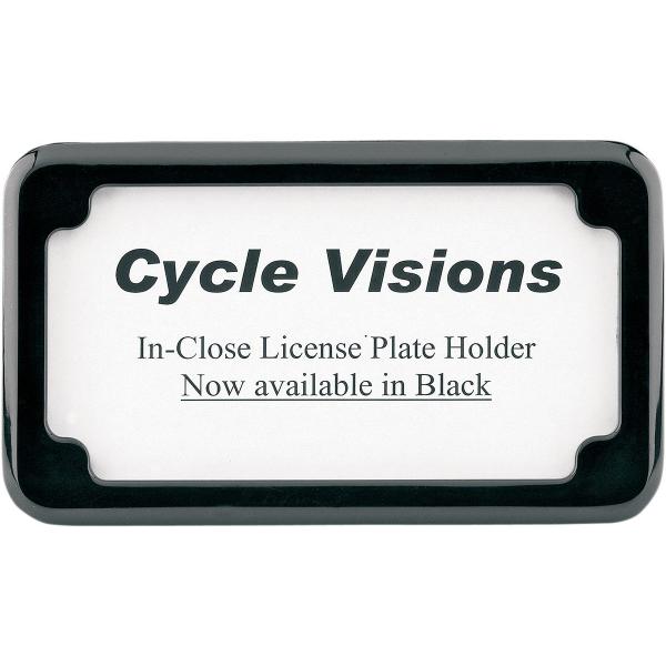CYCLE VISIONS サイクルビジョン BEVELED ライセンスフレームブラック 【BEVE...