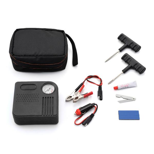 DAYTONA デイトナ パンク修理キット 電動エアポンプ付き パンク修理キット・パンク防止剤