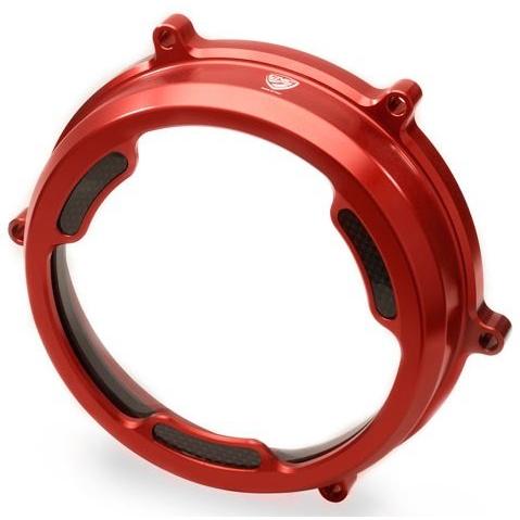 CNC Racing シーエヌシーレーシング クリアクラッチカバー カラー：レッド 1199Pani...