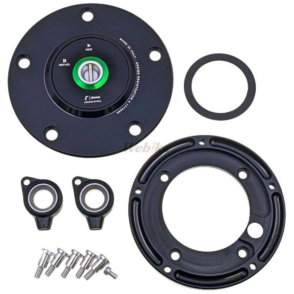 rizoma リゾマ ガスタンクキャップ カラー：ブラック KAWASAKI カワサキ ガソリンタン...