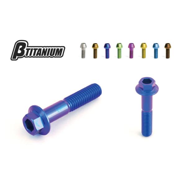 βTITANIUM ベータチタニウム リアキャリパー マウントチタンボルトキット カラー：ダンデライ...