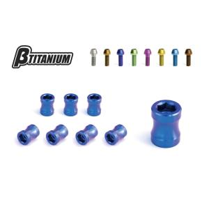 βTITANIUM ベータチタニウム エキゾースト スタッドチタンナットキット カラー：シルバー(処理無し) CBR1000 RR CBR600 RR｜webike