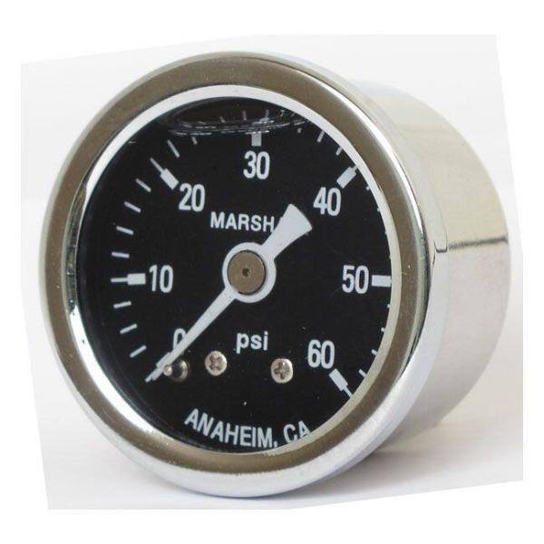MARSHALL マーシャル 油圧ゲージ 0-60PSI【OIL PRESSURE GAUGE 0-...