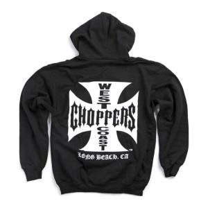 ウェストコーストチョッパーズ　ジップパーカー　ブラック　WWC フーディー WEST COAST CHOPPERS ウエストコーストチョッパーズ ジップアップ