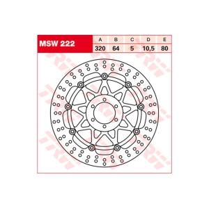 TRW:ティーアールダブル TRW BRAKE-DISCS [MSW222] FZR 1000 Ge...