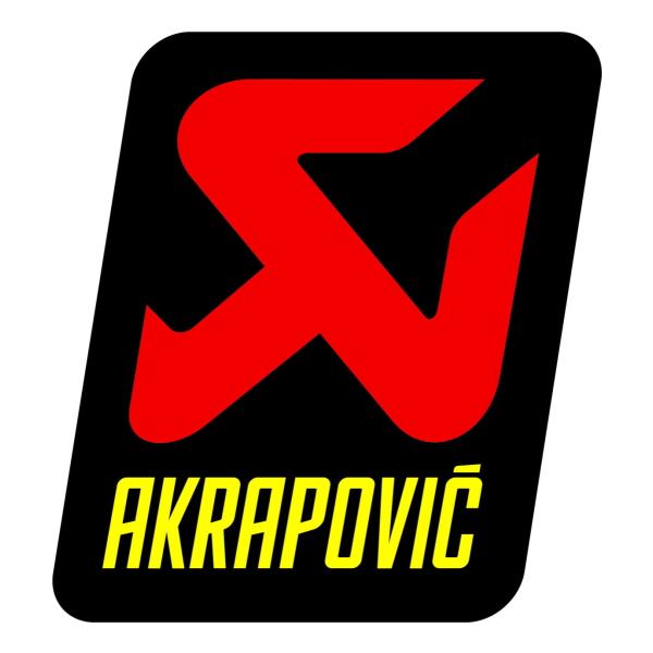 AKRAPOVIC アクラポビッチ アルミ耐熱ステッカー 縦 サイズ：55mm×60mm
