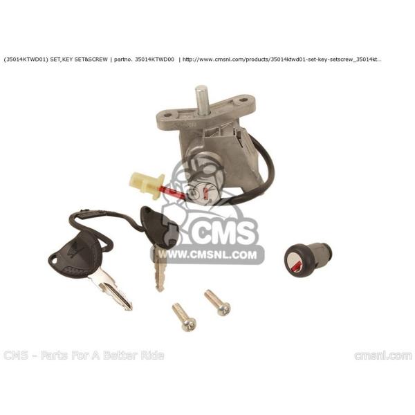 CMS シーエムエス (35014-KTW-D01) SET，KEY SET&amp;SCREW HONDA...