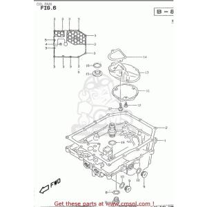 CMS シーエムエス (1151126E01) PAN，OIL SUZUKI スズキ オイルパン エ...